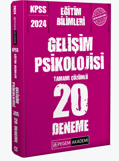 2024 KPSS Eğitim Bilimleri Gelişim Psikolojisi 20 Deneme YKS Fotokopi