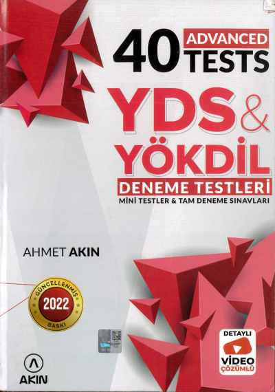 40 ADVANCED TESTS YDS YÖKDİL DENEME TESTLERİ YKS Fotokopi