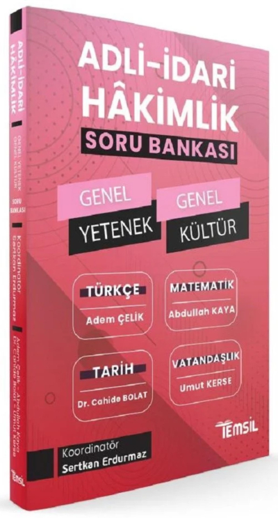 Temsil Adli İdari Hakimlik Genel Yetenek Genel Kültür Soru Bankası Temsil Kitap Yayınları YKS Fotokopi