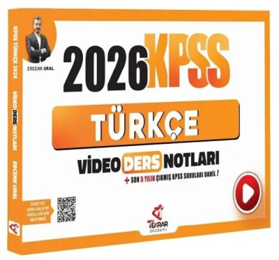 2026 KPSS Türkçe Video Ders Notları Tekrar Akademi YKS Fotokopi