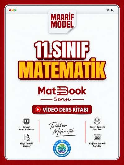 11. Sınıf Matematik Matbook Maarif Model Video Ders Kitabı Rehber Matematik YKS Fotokopi