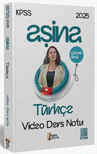 2025 KPSS Türkçe Aşina Video Ders Notu İsem Yayınları YKS Fotokopi