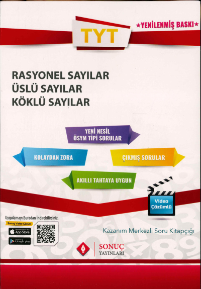 TYT RASYONEL - ÜSLÜ- KÖKLÜ SAYILAR SORU KİTAPÇIĞI YKS Fotokopi
