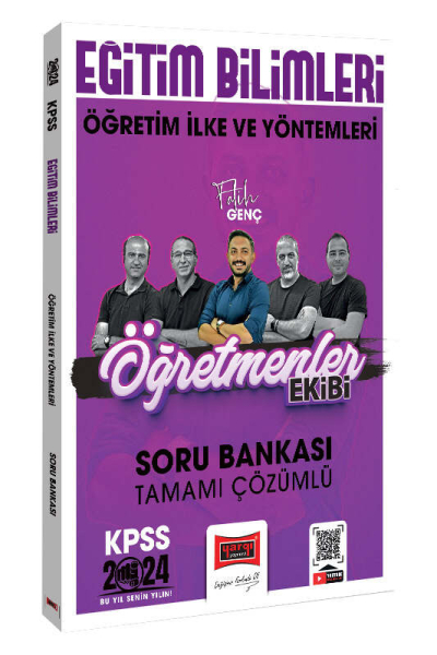 2024 KPSS Eğitim Bilimleri Öğretmenler Ekibi Öğretim İlke ve Yöntemleri Tamamı Çözümlü Soru Bankası YKS Fotokopi