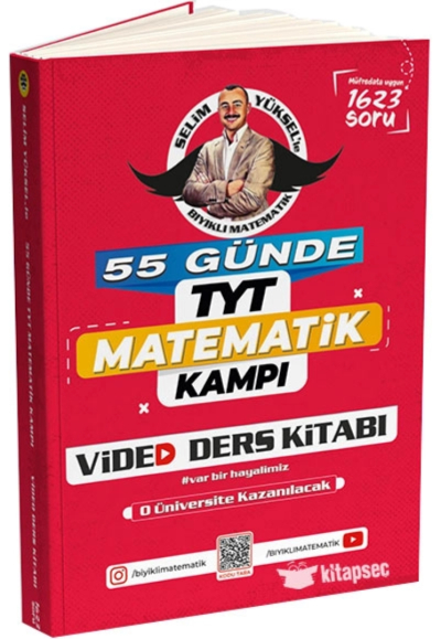 55 Günde TYT Matematik Kampı Video Ders Kitabı Bıyıklı Matematik YKS Fotokopi