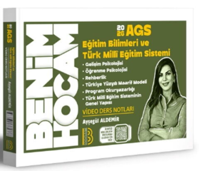 2026 AGS Eğitim Bilimleri ve Türk Milli Eğitim Sistemi Video Ders Notları AYŞEGÜL HOCA Benim Hocam Yayınları YKS Fotokopi
