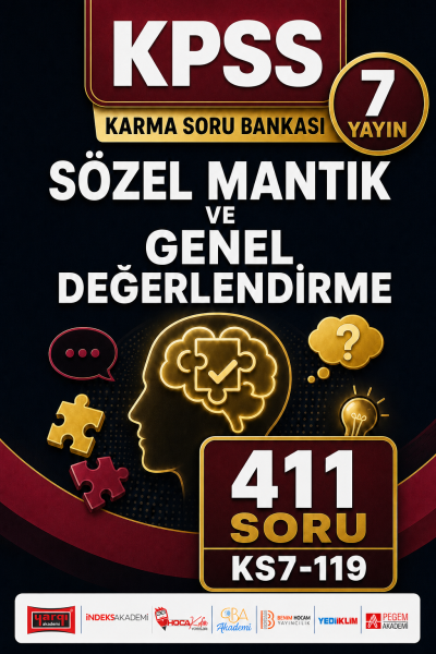 Sözel Mantık ve Genel Değerlendirme 7 Yayın 411 Soru YKS Fotokopi