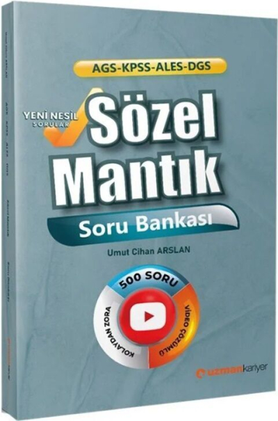KPSS MEB AGS ALES DGS Sözel Mantık Soru Bankası Uzman Kariyer YKS Fotokopi