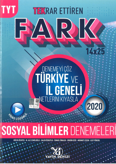 TYT Sosyal Bilimler Fark Tekrar Ettiren 14 x 25 Denemesi YKS Fotokopi