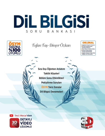 3D DİL BİLGİSİ SORU BANKASI YKS Fotokopi