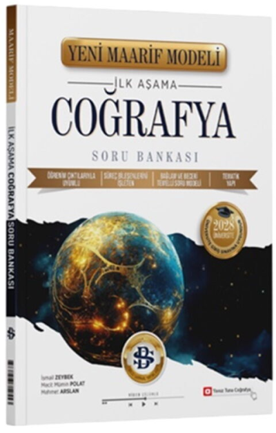 2028 Üniversiteye Hazırlık Coğrafya İlk Aşama Maarif Model Soru Bankası Bilgi Sarmal YKS Fotokopi