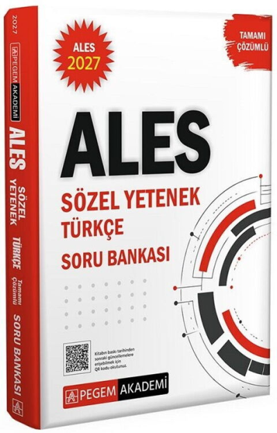 2027 ALES Sözel Yetenek Türkçe Tamamı Çözümlü Soru Bankası Pegem Akademi Yayıncılık YKS Fotokopi