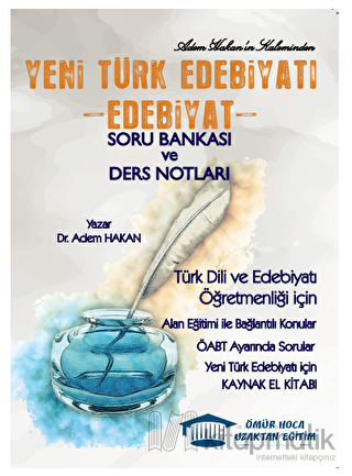 ÖABT YENİ TÜRK EDEBİYATI EDEBİYAT SORU BANKASI VE DERS NOTLARI YKS Fotokopi