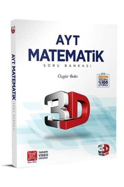 AYT 3D Matematik Tamamı Video Çözümlü Soru Bankası YKS Fotokopi