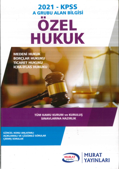 ÖZEL HUKUK SORU BANKASI YKS Fotokopi