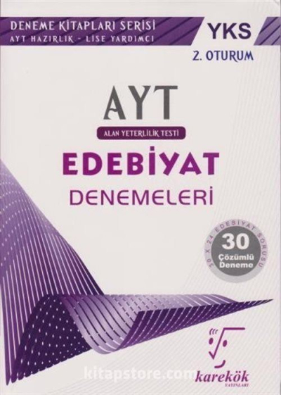 AYT Edebiyat Denemeleri Karekök Yayınları YKS Fotokopi