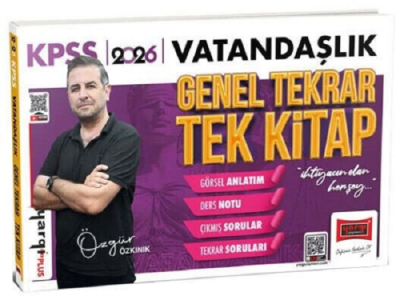 2026 KPSS Vatandaşlık Genel Tekrar Tek Kitap Özgür Özkınık Yargı Yayınları YKS Fotokopi
