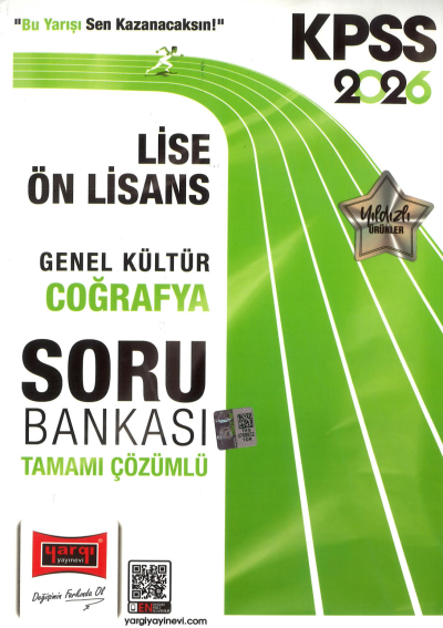 COĞRAFYA 2026 KPSS Lise Ön Lisans GK-GY Tüm Dersler Tamamı Çözümlü Modüler Soru Bankası Yargı Yayınları YKS Fotokopi