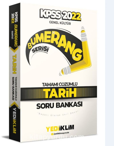 2022 KPSS Genel Kültür Bumerang Tarih Tamamı Çözümlü Soru Bankası YKS Fotokopi