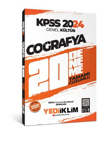 2024 KPSS Genel Kültür Coğrafya Tamamı Çözümlü 20 Deneme YKS Fotokopi