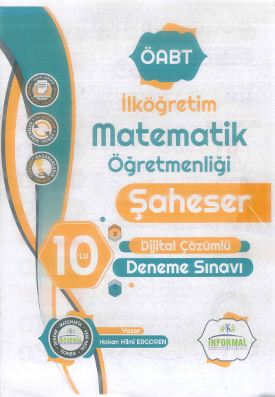 ŞAHESER 10'LU DİJİTAL ÇÖZÜMLÜ DENEME SINAVI İLKÖĞRETİM MATEMATİK YKS Fotokopi