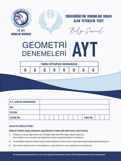 AYT GEOMETRİ DENEMELERİ 12*14 YKS Fotokopi