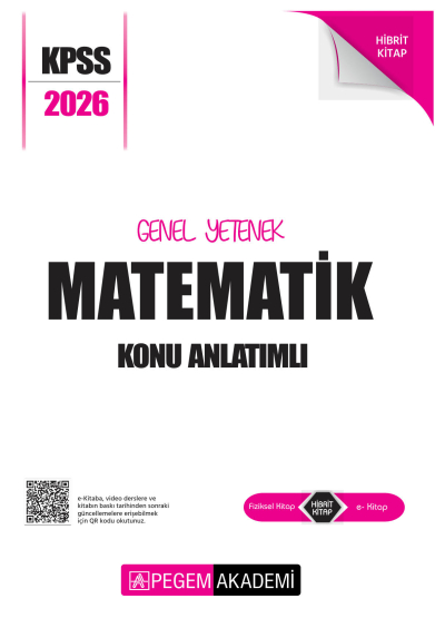 MATEMATİK 2026 KPSS Genel Yetenek Genel Kültür Lisans Konu Anlatımlı Modüler Set Pegem Yayınları YKS Fotokopi