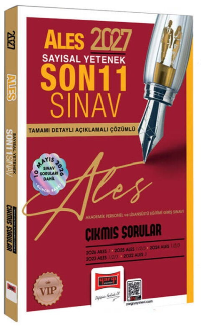 2027 ALES Sayısal Yetenek Son 11 Sınav Tamamı Çözümlü Çıkmış Sorular Yargı Yayınları YKS Fotokopi
