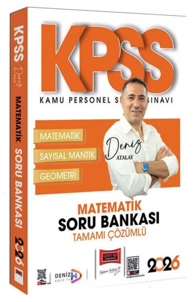 2026 KPSS Genel Yetenek Tamamı Çözümlü Matematik Soru Bankası (Deniz Atalay) Yargı Yayınları YKS Fotokopi