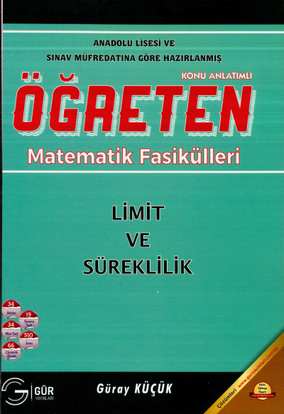 TYT-AYT ÖĞRETEN MATEMATİK LİMİT VE SÜREKLİLİK KONU ANLATIMLI YKS Fotokopi