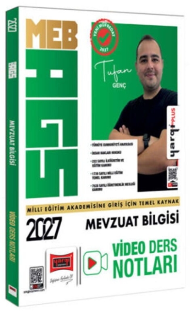 MEB-AGS Mevzuat Bilgisi Video Ders Notları - Tufan Genç Yargı Yayınları YKS Fotokopi