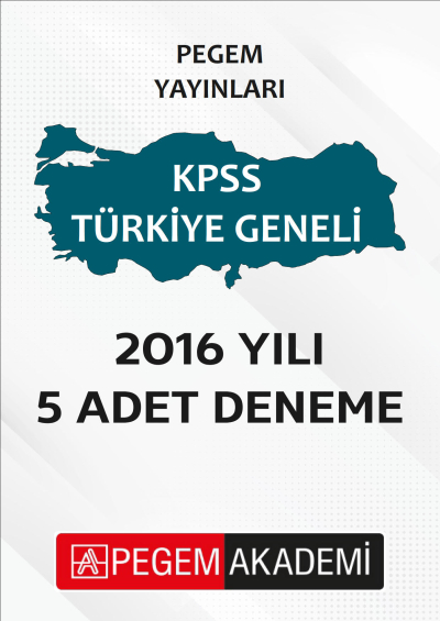 PEGEM 5 ADET DENEME YKS Fotokopi