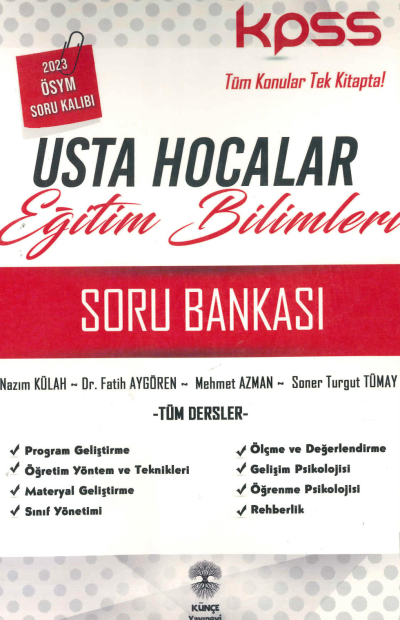 USTA HOCALAR EĞİTİM BİLİMLERİ TÜM DERSLER SORU BANKASI YKS Fotokopi