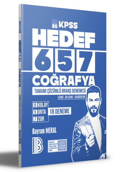2026 KPSS Coğrafya Tamamı Çözümlü 18 Deneme Benim Hocam Yayınları YKS Fotokopi