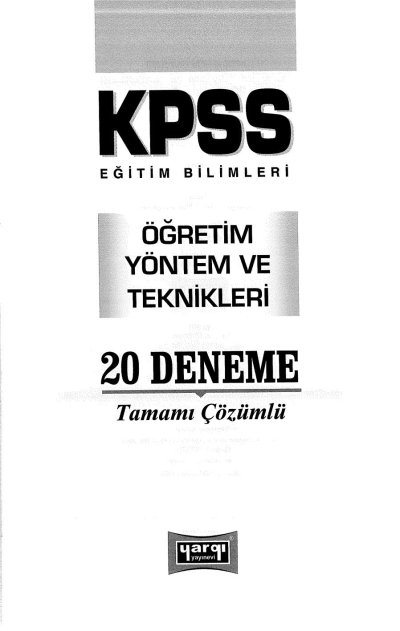 ÖYT 20 Lİ DENEME YKS Fotokopi