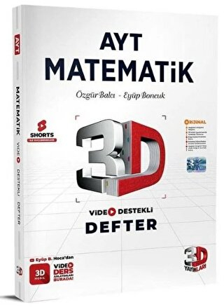 AYT Matematik Video Destekli Defter YKS Fotokopi