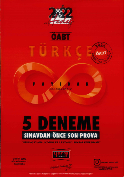 PAYİDAR 5 DENEME SINAVDAN ÖNCE SON PROVA YKS Fotokopi