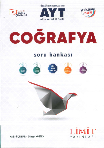 AYT Coğrafya Soru Bankası Limit Yayınları YKS Fotokopi