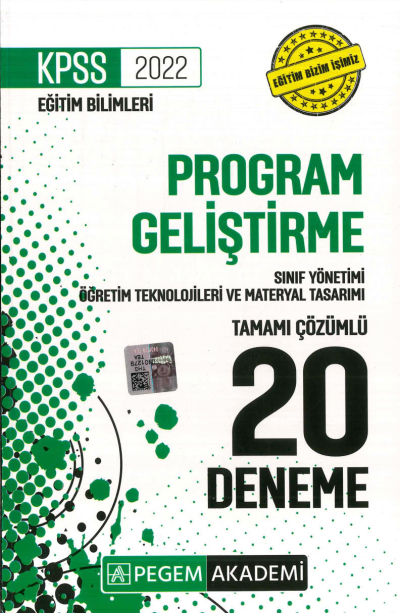 PROGRAM SINIF MATERYAL 20Lİ DENEME ÇÖZÜMLÜ YKS Fotokopi