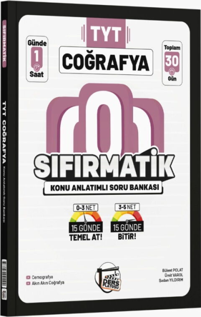 TYT Coğrafya Sıfırmatik Konu Anlatımlı Soru Bankası Ders Platosu YKS Fotokopi