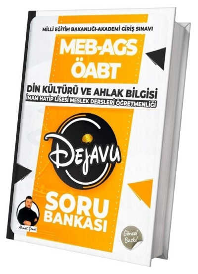 2025 ÖABT Din Kültürü ve Ahlak Bilgisi Dejavu Soru Bankası TKM Akademi YKS Fotokopi