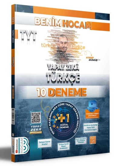 2025 TYT Yapay Zeka Türkçe 10 Deneme Benim Hocam Yayınları YKS Fotokopi