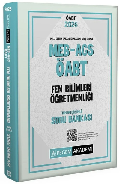 2026 MEB AGS ÖABT Fen Bilimleri Öğretmenliği Tamamı Çözümlü Soru Bankası Pegem Yayıncılık YKS Fotokopi