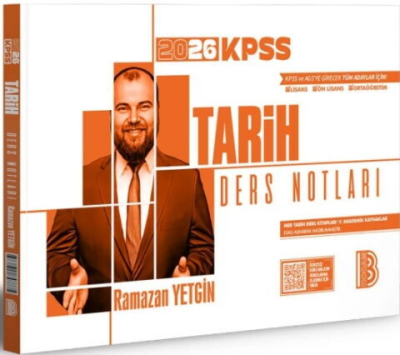 2026 KPSS Tarih Ders Notları Benim Hocam Yayınları YKS Fotokopi