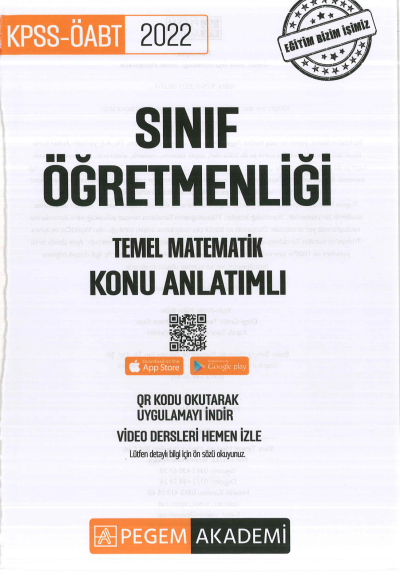SINIF ÖĞRETMENLİĞİ TEMEL MATEMATİK KONU ANLATIMLI YKS Fotokopi