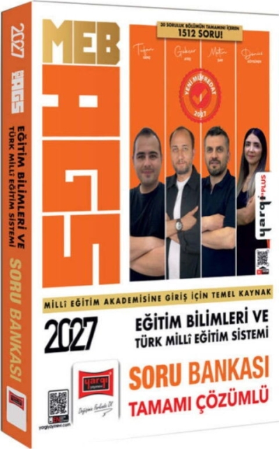 MEB-AGS Eğitim Bilimleri ve Türk Milli Eğitim Sistemi Tamamı Çözümlü Soru Bankası Yargı Yayınları YKS Fotokopi