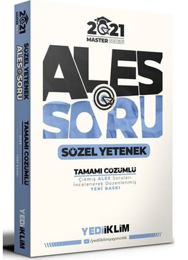 MASTER ALES SÖZEL SORU BANKASI 2021 BASIM YKS Fotokopi