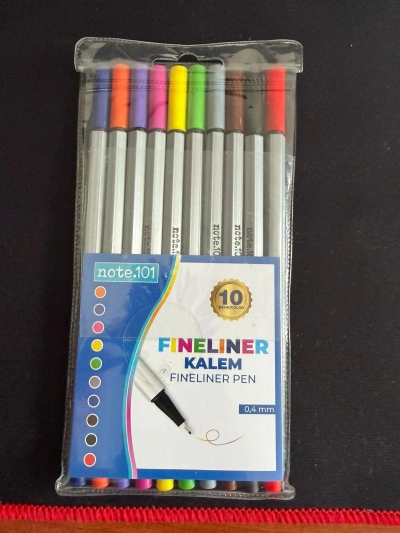 Note.101 Fineliner 10'lu Set YKS Fotokopi