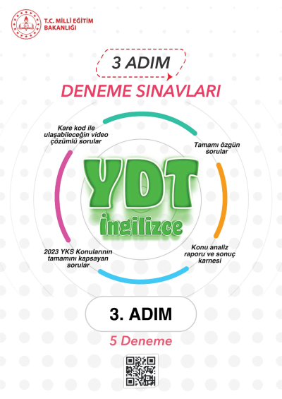 3 ADIM DENEME SINAVLARI YDT İNGİLİZCE 3. ADIM YKS Fotokopi