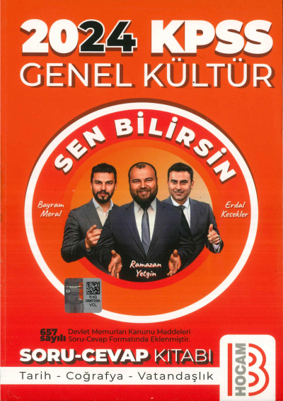 GK SEN BİLİRSİN SORU CEVAP KİTABI (TARİH-COĞ.-VAT.) YKS Fotokopi